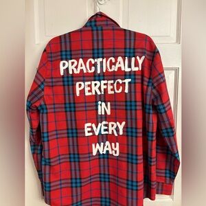 Cakeworthy Mary Poppins flannel. Women’s L